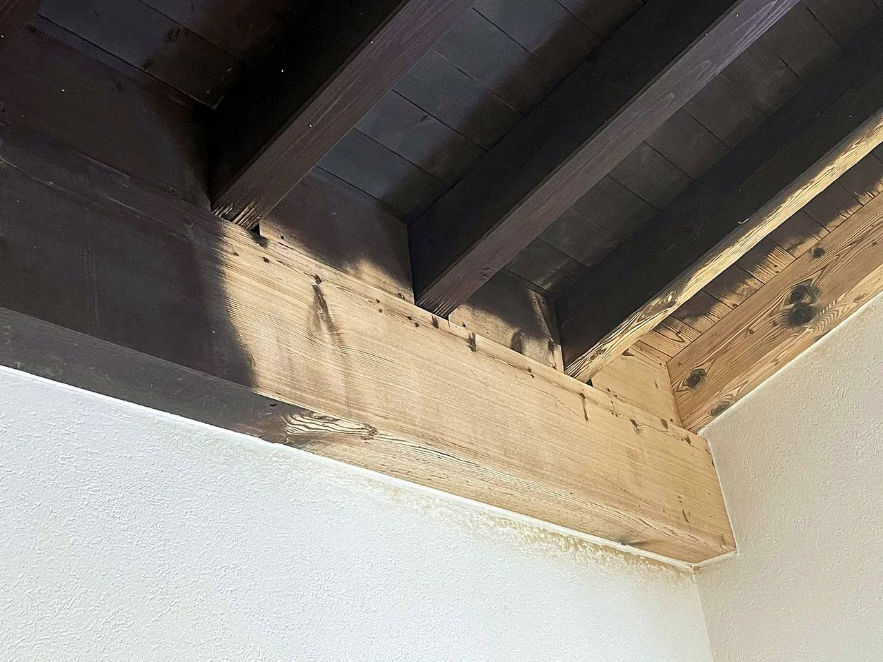 Holzdecke vorher